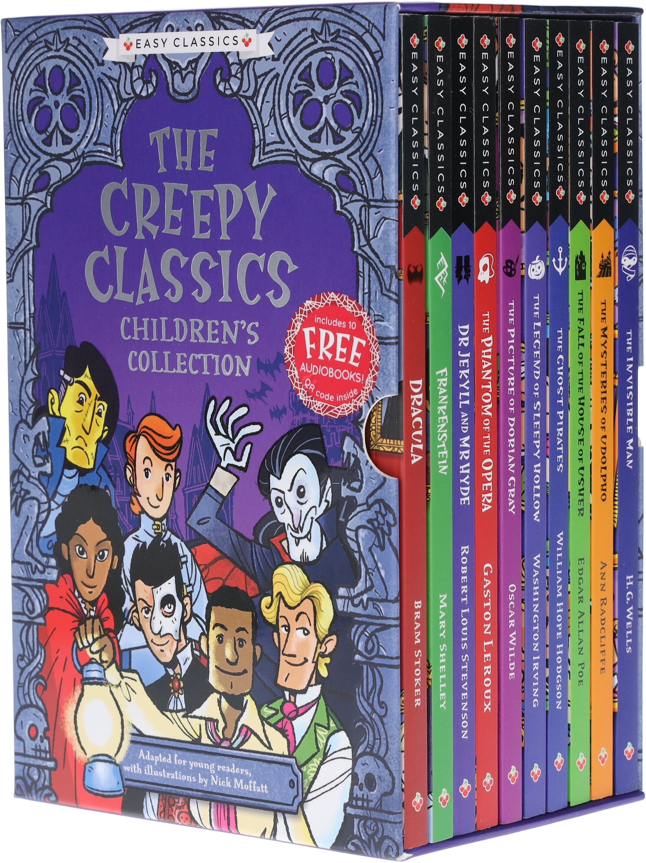 The Creepy Classics: Children’s Easy Classics Collection 10 Books Box Set - Ages 7-11 - Paperback Sweet Cherry Publishing