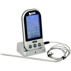 Techno Line WS 1050 Grill-Thermometer Alarm, Überwachung der Kerntemperatur °C /°F-Anzeige, Geflügel, Lamm, Pute, Rind, Schwein, Burger
