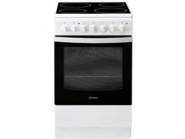 Indesit Cuisinière vitrocéramique 59l 4 feux blanc - IS5V5PCWFR