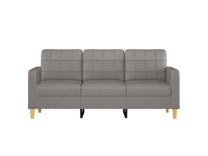KTHLBRH 3-Sitzer-Sofa, Stoff, Taupe, 180 cm Gestell aus Metall, Polsterung aus Schaumstoff, modernes Design, maximale Belastung 110 kg pro Sitz