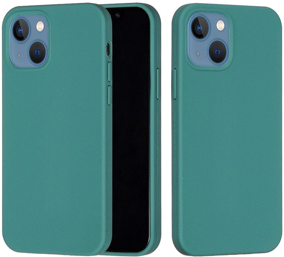 INCOVER iPhone 15 Liquid Silikone Bagside Cover - Mørkegrøn