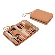 Philos Backgammon Leros - Reise - Kunstleder - magnetisch - mit Tragegriff 295524