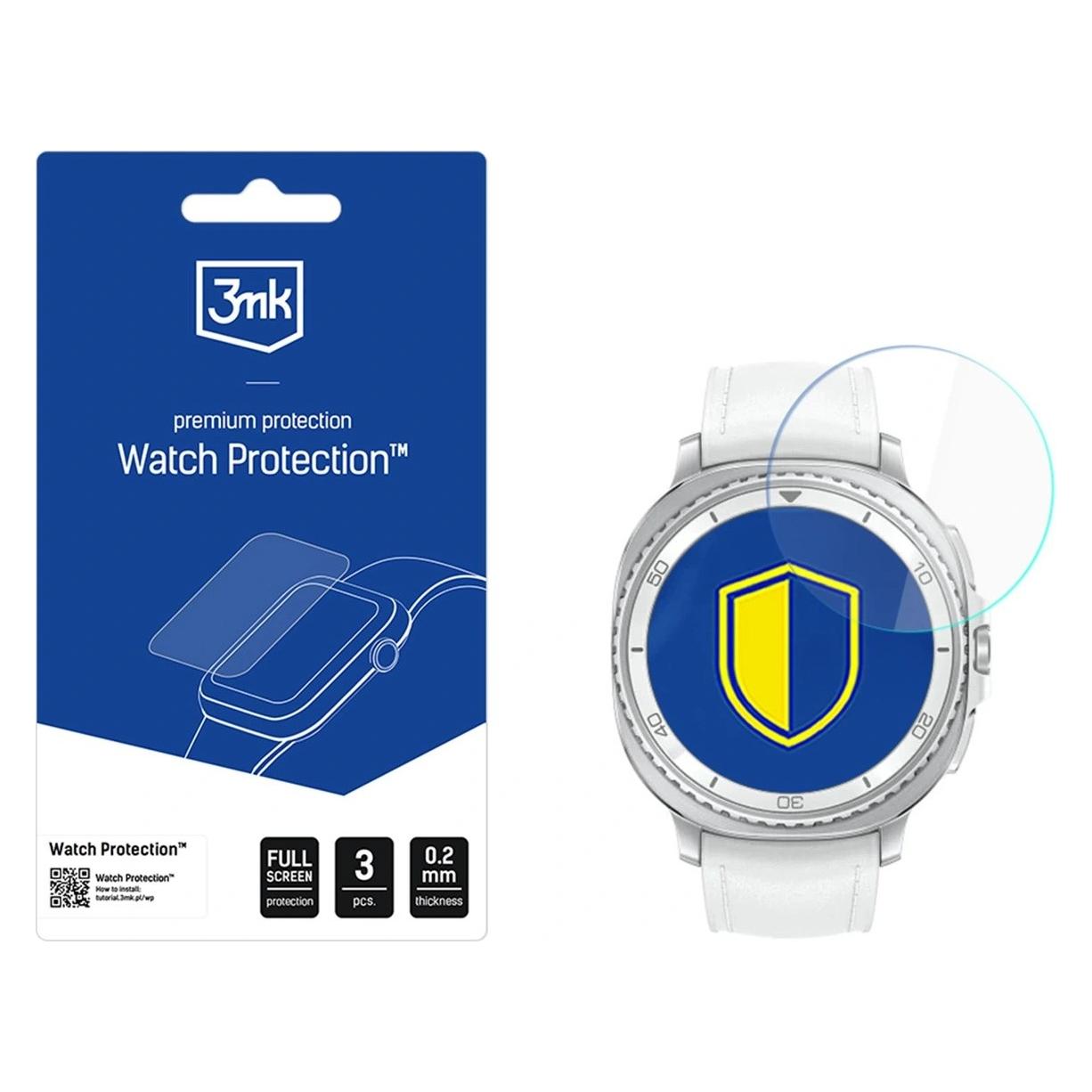 3MK Watch Protection FlexibleGlass Hybridglas auf Samsung Galaxy Watch 8 Classic (196958)