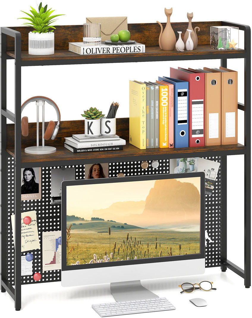 Borough Wharf Desk Organiser Brown 103cm H X 94cm W X 27cm D