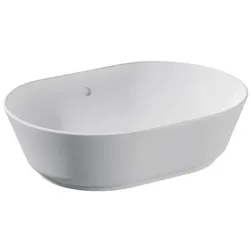 VitrA Geo 7427B403-0012 geschliffen Überlauf Weiß Hochglanz VC