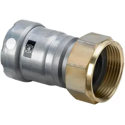 Viega, Rohrverbindungstechnik, Megapress S-Anschlussverschraubung, DN 50, G 23/8 Stahl unlegiert, Zink-Nickel-Beschichtung Modell