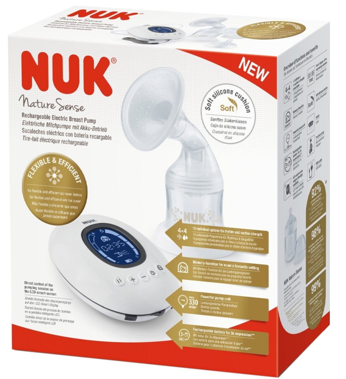 Nuk Nature Sense Electric Breast Pump 1&nbsp;un.