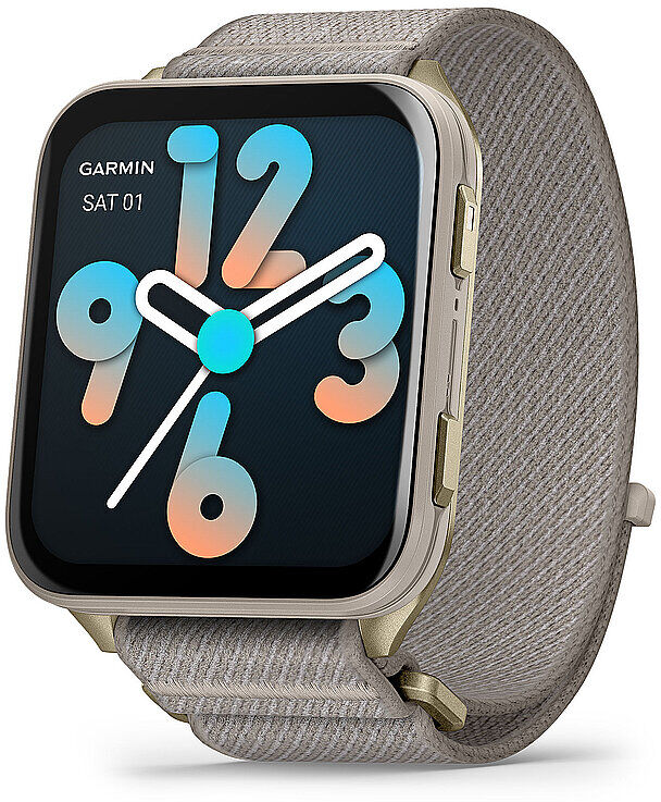 Garmin GPS-Smartwatch Venu X1 french gray hellgrau B