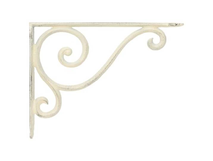 LASWWQMRF Regalhalterungen 12er Pack Stahl, 12x14x3 cm, Antik Weiß Belastbare Schwerlastwinkel für Küche und Wohnzimmer, nutzbar als Wandträger oder Haken für zusätzliche Ablagen.