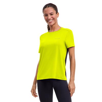 T-Shirt FALKE "FALKE T-Shirt", Damen, Gr. S, gelb (lightning (1690)), Shirts T-Shirt