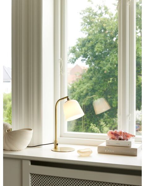 Halo Design Room 49 Bordlampe, Ø15 Cm, Opal/messing
