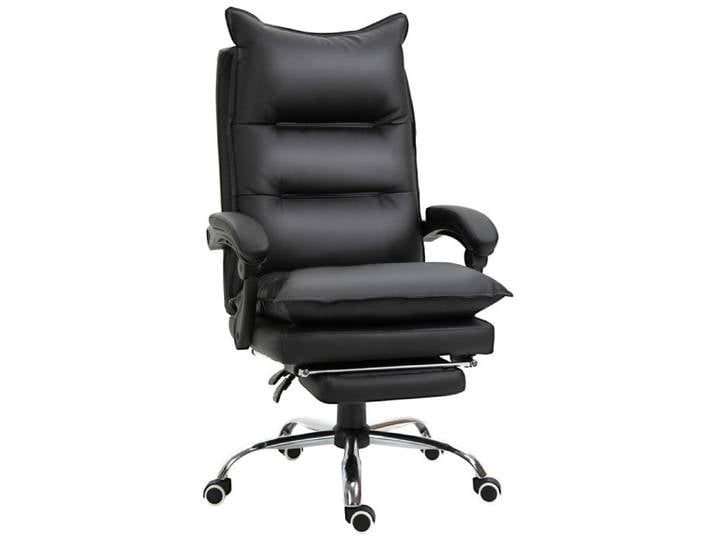 Vinsetto - fauteuil de bureau - PU - 66x72x122-130cm - Noir