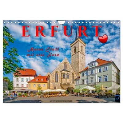 Erfurt - meine Stadt mit viel Herz (Wandkalender 2026 DIN A4 quer), CALVENDO Monatskalender