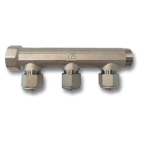 Pettinaroli fordelerrør messing TEA 3 x 16 mm afgrening (BI-503AT)