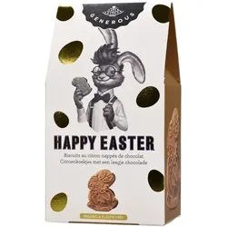 Generous Osterhasen, Zitronenkekse mit Schokoladenüberzug bio