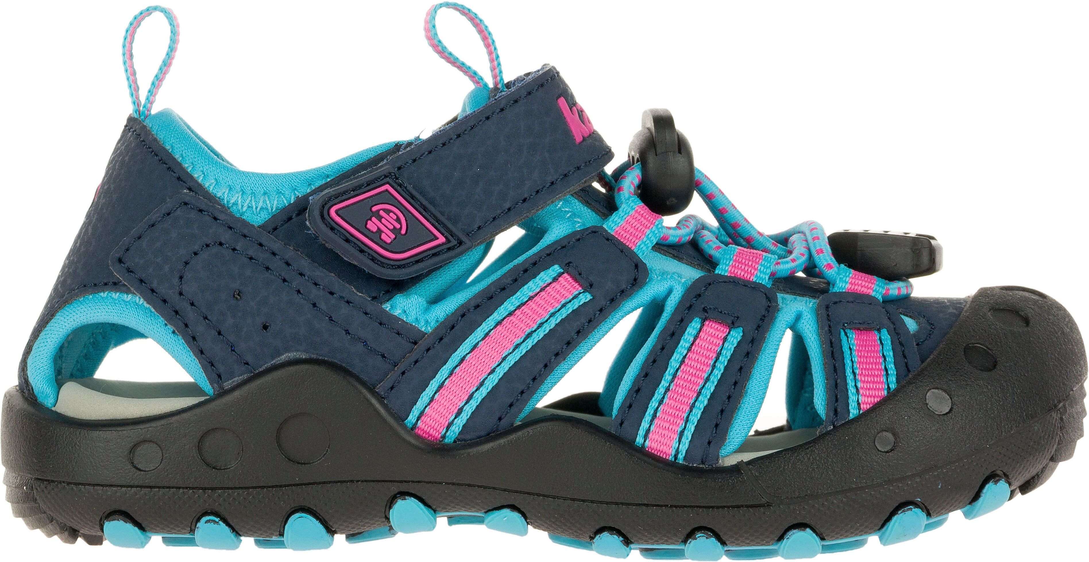 Outdoorsandale KAMIK "CRAB", Mädchen, Gr. 30, bunt (petrol, rosa), Synthetik, Textil, Schuhe Outdoorsandale petrol, rosa 30