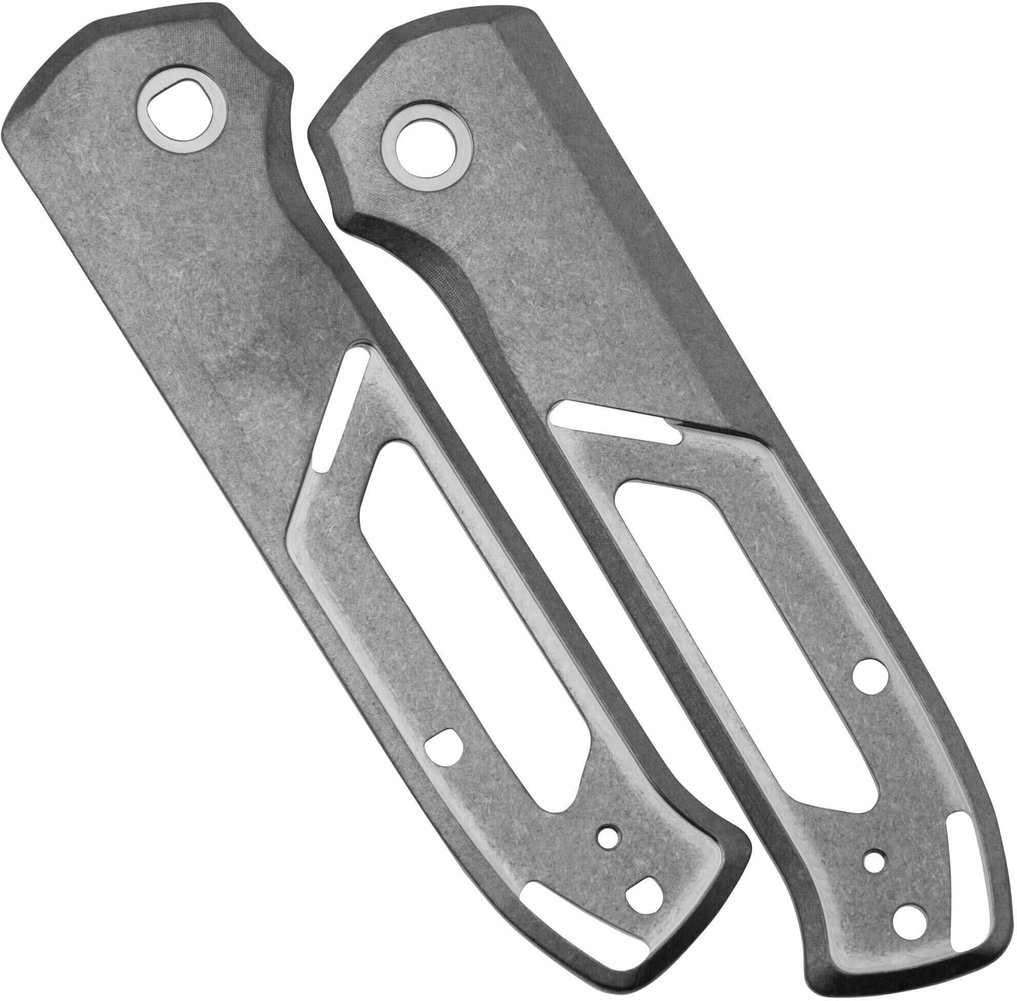 Flytanium Arcade Handle Set 1348 Stonewashed Titanium Scales, guancette