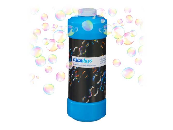 Relaxdays Bulles de savon liquide 1 litre