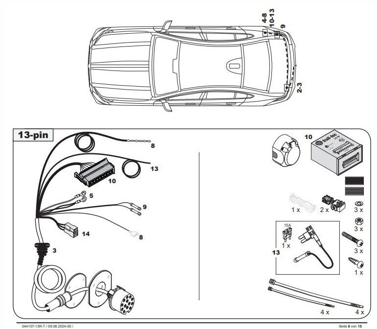 FAISCEAU SPECIFIQUE 13 BROCHES POUR BMW I5 G61 (03/24-)