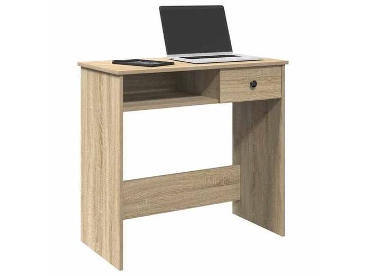 Bureau Chêne Sonoma 80x40x75 cm Aggloméré bureau d'ordinateur bureau debout bureau avec rangement bureau d'étude 860474