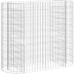 vidaXL Gabionen-Hochbeet Verzinktes Eisen 120x50x100 cm
