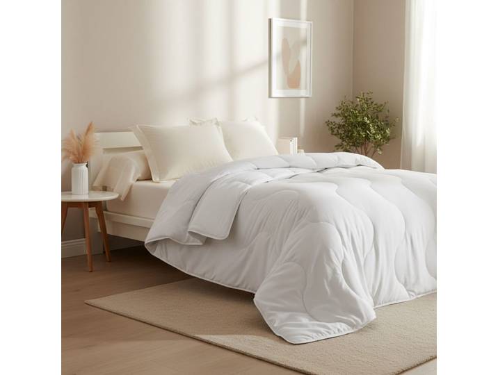 Couette très chaude en polyester blanc 200x200cm