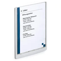 Durable Türschild A4 ws CLICK SIGN transparente Front
