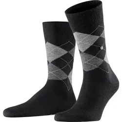 BURLINGTON Edinburgh Herren Socken, Größe 40 in Schwarz 3000