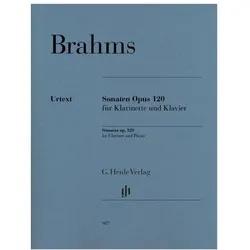 Sonaten op. 120 für Klavier und Klarinette, Fachbücher von Egon Behr, Johannes Brahms, Johannes, Egon Voss