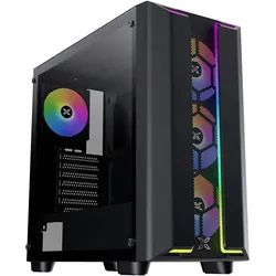 Xigmatek Boitier Moyen Tour E-ATX Gaming Y Pro (Noir) (E-ATX), PC Gehäuse, Schwarz