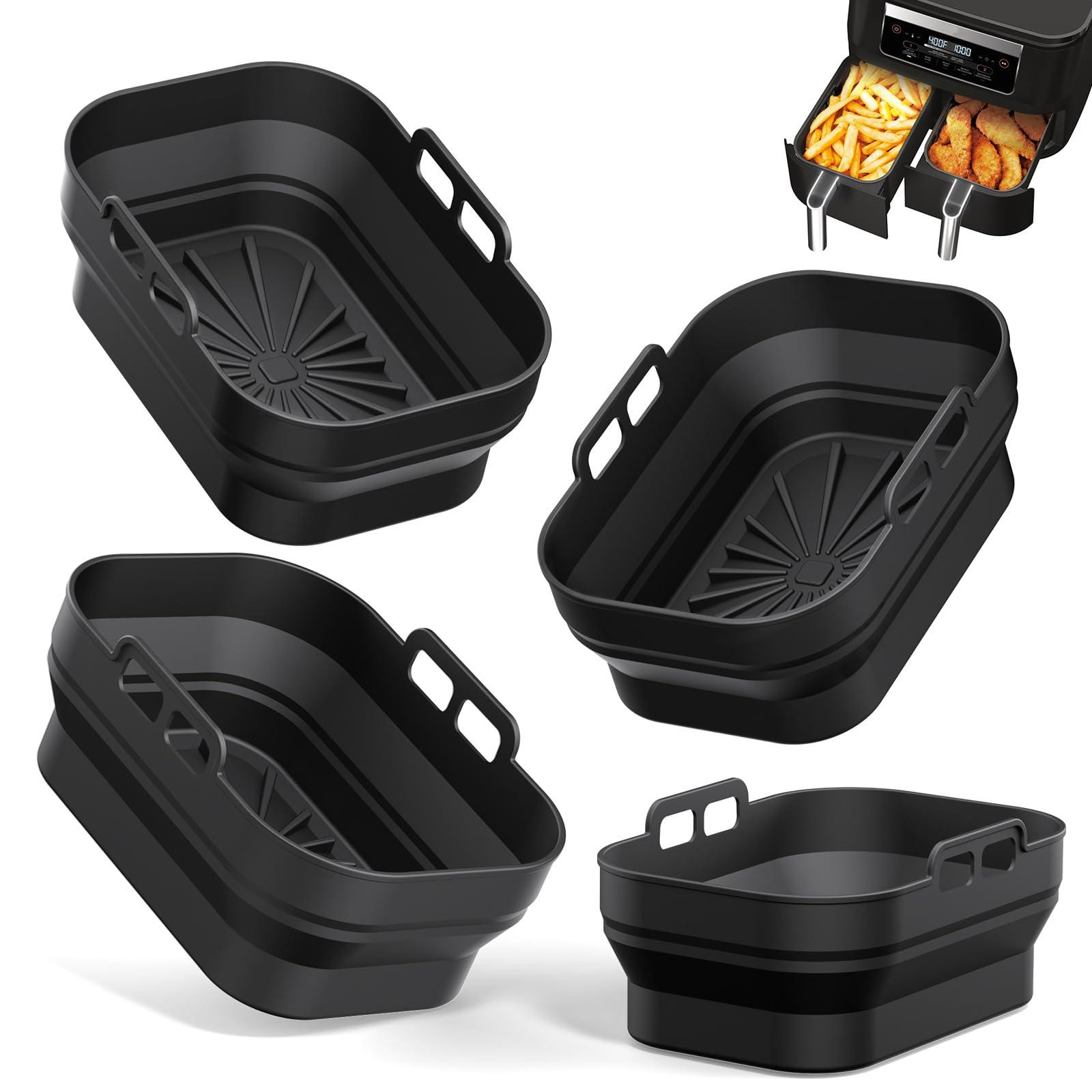 Alyvisun Set van 4 herbruikbare siliconen bakvormen voor de airfryer