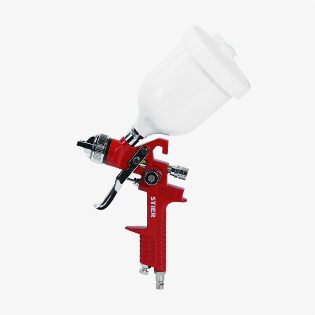 Pistolet à peinture STIER SFP-600, 1-3 bar , godet 600 ml, pulvérisateur peinture, buse pour peinture (903025)