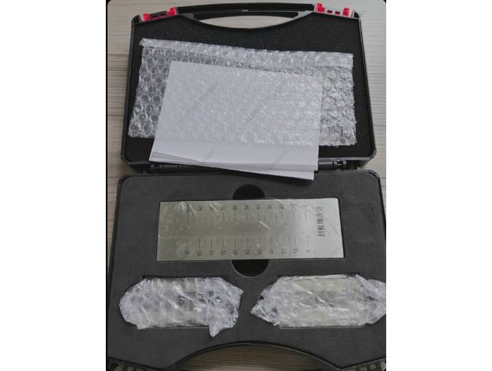 Grindomètre jauge de finesse de meulage monocanal jauge en acier inoxydable 0-100μm 0-8