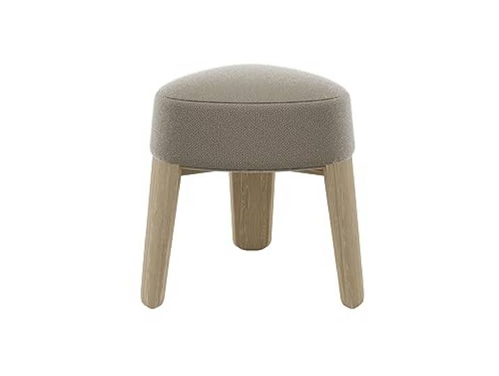 blomus Hocker -KUON- Sitzhocker aus Filz und Eiche 45x47cm (Shitake Oak)