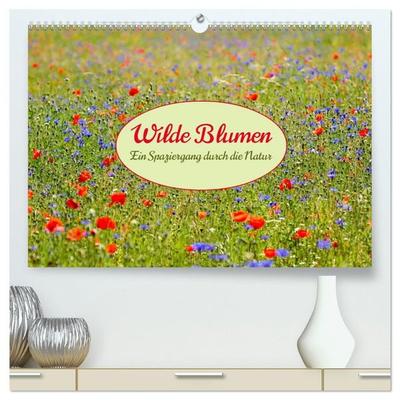 Wilde Blumen - ein Spaziergang durch die Natur (hochwertiger Premium Wandkalender 2027 DIN A2 quer), Kunstdruck in Hochglanz