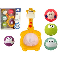Badespielzeug Mini Basketball Giraffe Gummibälle