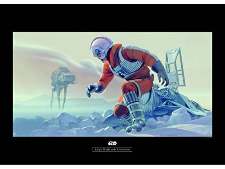 Komar Wandbild Star Wars Classic RMQ Hoth Battle Pilot Kinderzimmer, Jugendzimmer, Dekoration, Kunstdruck ohne Rahmen WB144-70x50 Größe: 70 x 50 cm (Breite x Höhe), Bunt