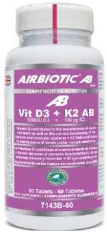 Airbiotic Vitamin D3 + K2 60 Capsules