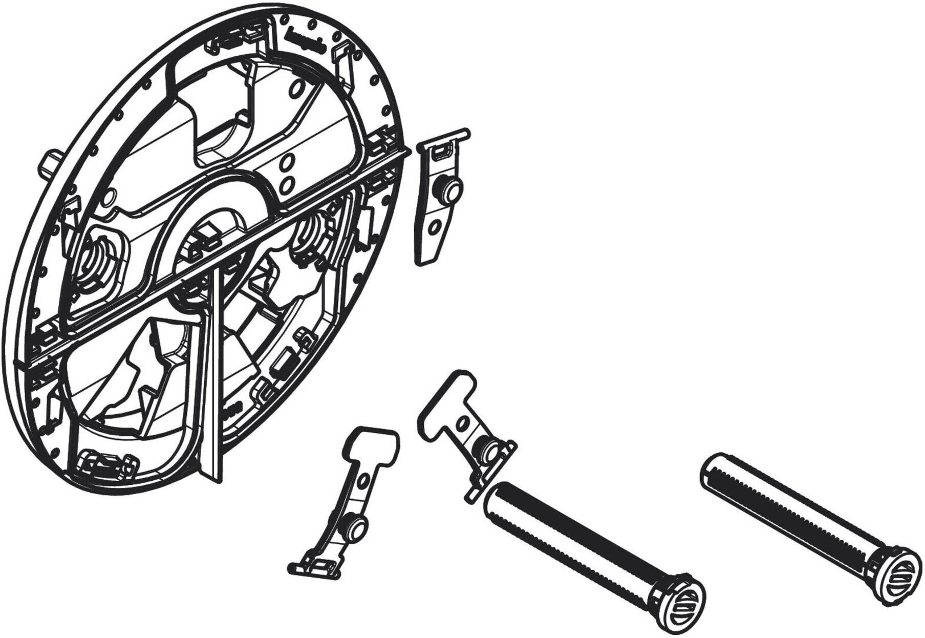 Hansgrohe ShowerSelect Trägerrosette S DuoTurn Mischer inkl.Stopfen (94943000)
