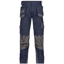 Magnetic Arbeitshose mit Holstertaschen und Kniepolstertaschen, nachtblau/anthrazit, Schrittlänge Standard, Größe 44 - nachtblau/anthrazitgrau - 44