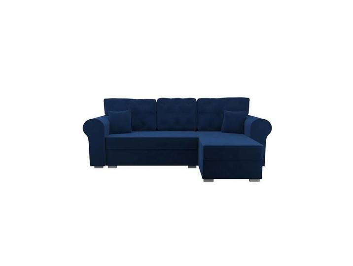NACANAPA Ecksofa MONACO PIC, Bettzeugkasten, Schlaffunktion, Lose Rückenkissen, zusätzliche Zierkissen