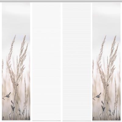 Schiebegardine VISION S "RELVA", beige (natur), B:60cm H:260cm, Polyester, Gardinen, DIGITALDRUCK