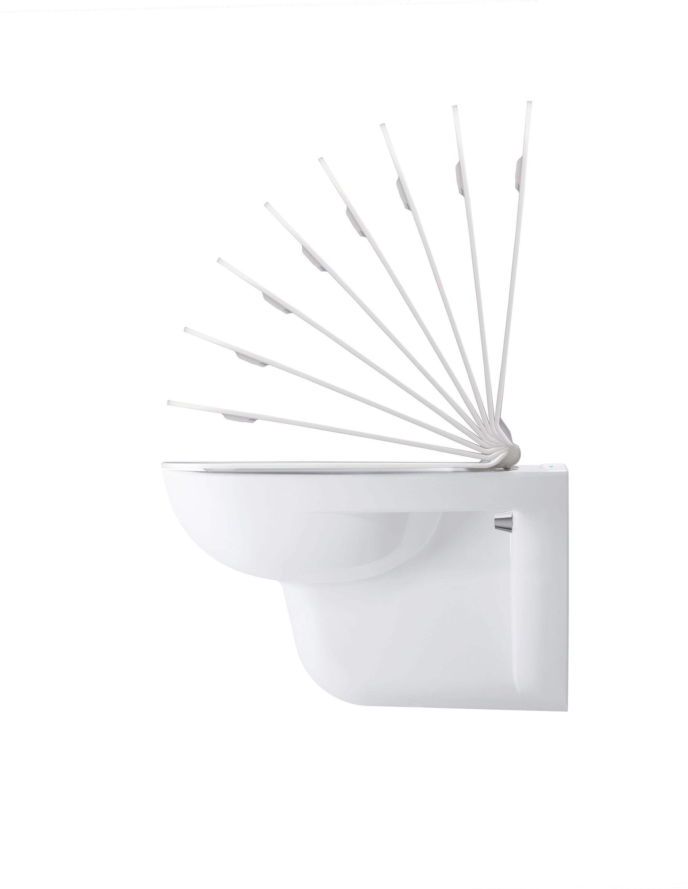 Duravit D-Code mural WC Match2 2535092000 blanc, HygieneGlaze