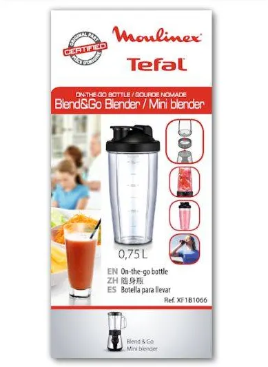 Vaso Batidor Moulinex Blend & Go LM1B1D10