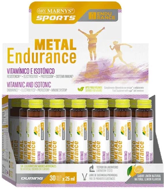 Marnys Sports METAL ENDURANCE 30 Frascos de 25ml Limão