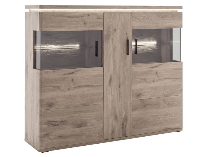 Highboard MODENA, eiche, Holznachbildung