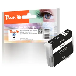 Peach Tintenpatrone foto schwarz kompatibel zu Epson T3241PBK, C13T32414010