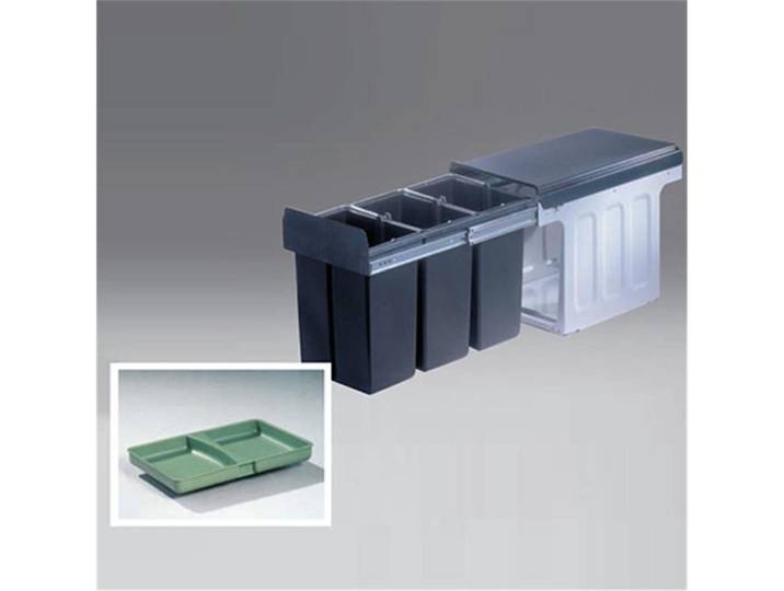 WESCO Einbaumülleimer 857411-11 Profiline Bio-Trio Small 30 DT
