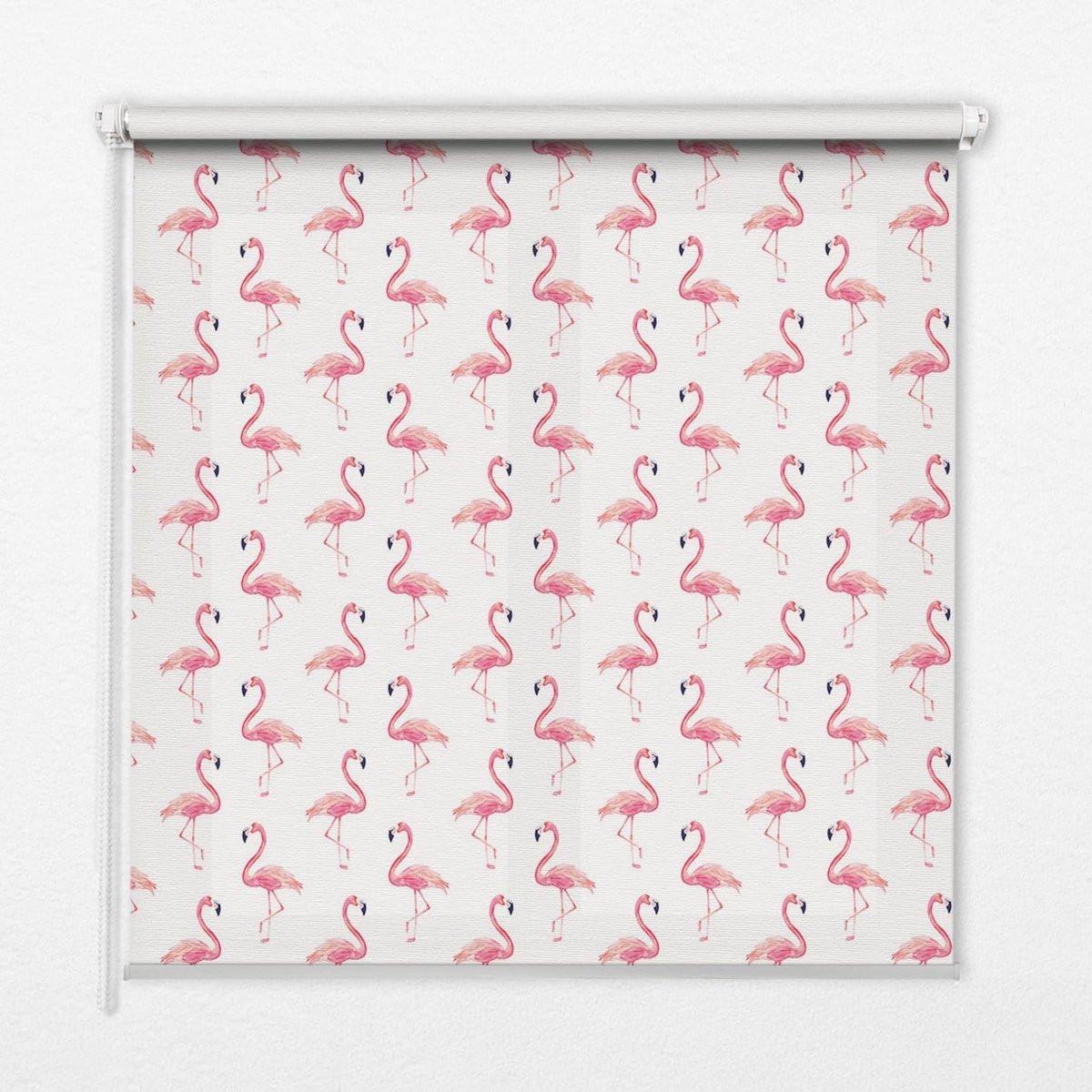 Lichtfilterend Rolgordijn met Decoratief Patroon in Roze - 130 x 140 cm
