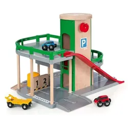 BRIO 63320400 BRIO World - Parkhaus, Straßen & Schienen